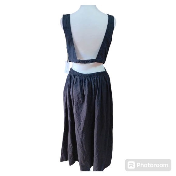 APiece Apart Sz Sm Dia Cut-Out Black Maxi Dress - NWT - Picture 6 of 12